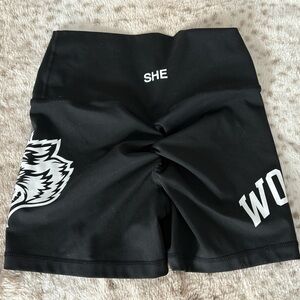 WOLF Black Athletic Shorts